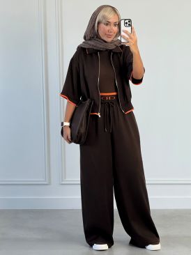 ست بامبر و شلوار هرمس وارداتی کد 21674